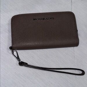 Michael Kors Dark Brown Wristlet Wallet